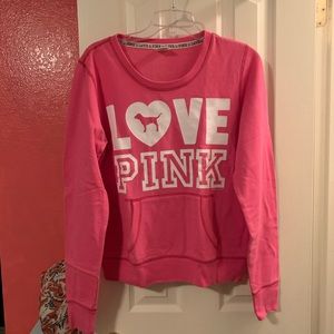 Victoria’s Secret pink sweatshirt